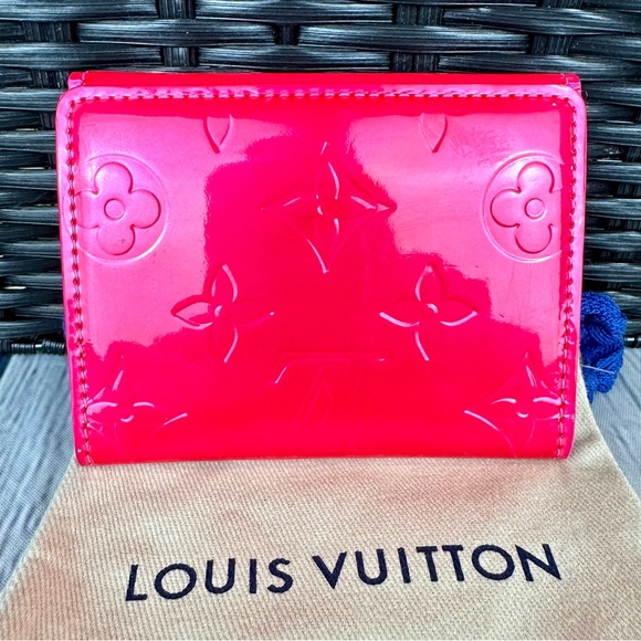 Louis Vuitton pink vernis leather ludlow card holder coin case - Picture 2 of 16